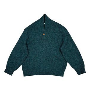 Vintage Christopher Hayes Sweater Men's Sz XL Green Wool Made in USA‎